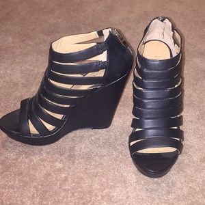 Chinese Laundry Leather Wedges